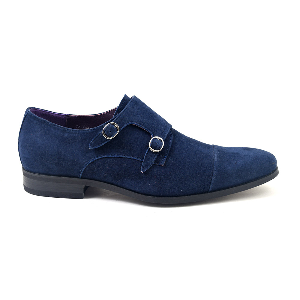 blue swayed shoes