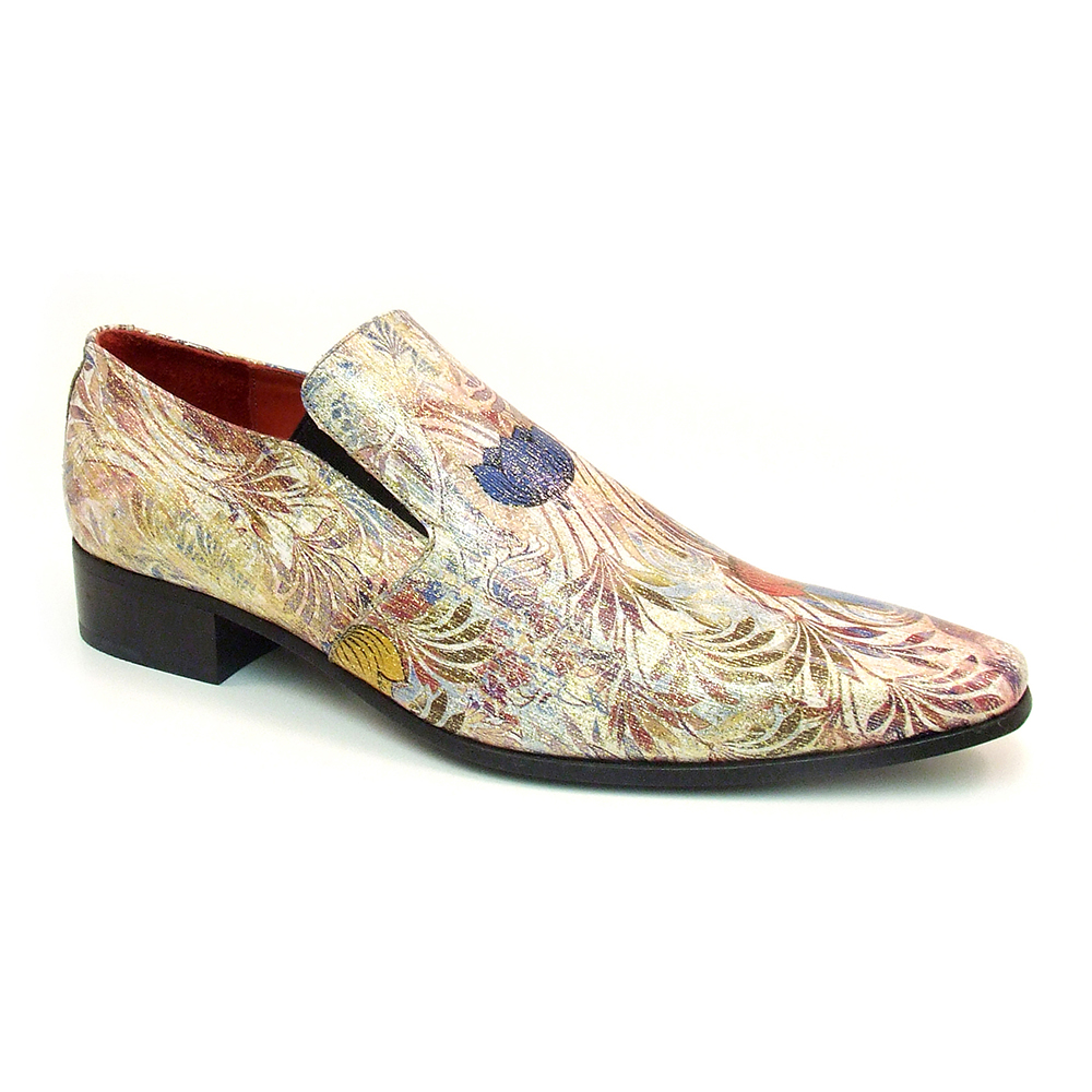 Tropical Slip-On Mens Floral Shoes 