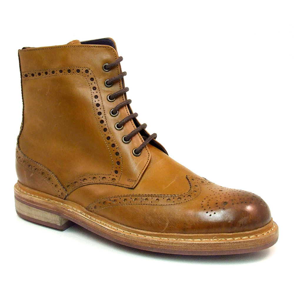 Stylish Mens' Tan Goodyear Welted Boots Shop Gucinari