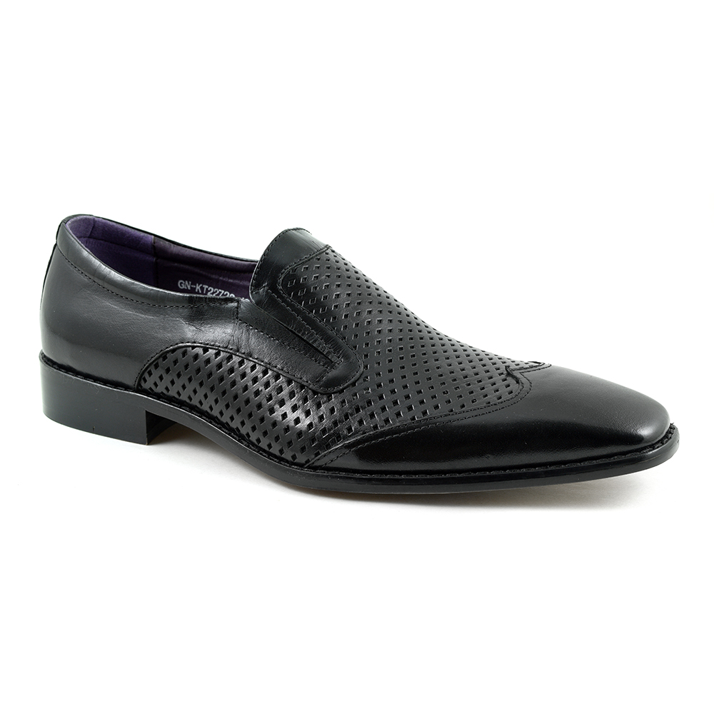 Buy Mens Black Slip-On Shoes | Gucinari Mens Shoes