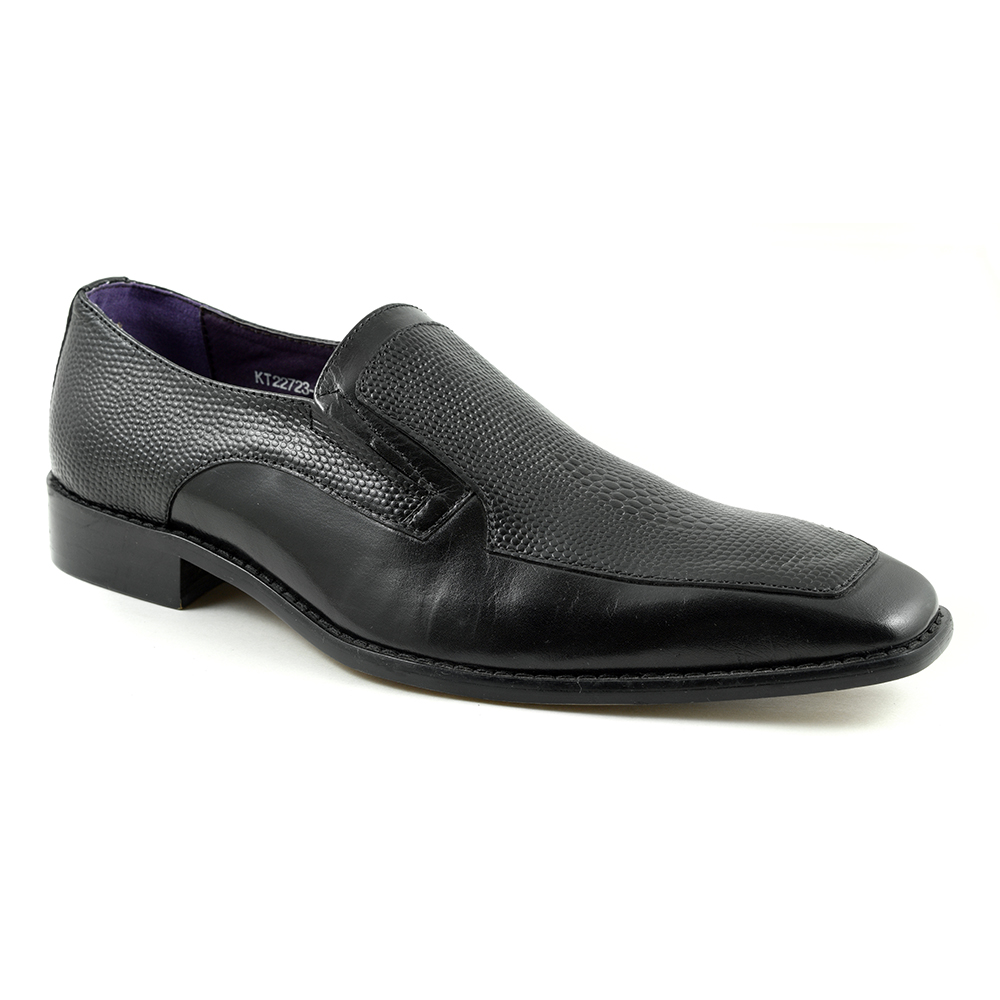 Buy Unique Mens Black Slip-On Shoes | Gucinari Design