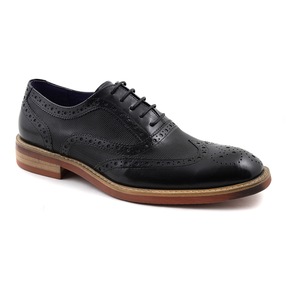 black casual brogues