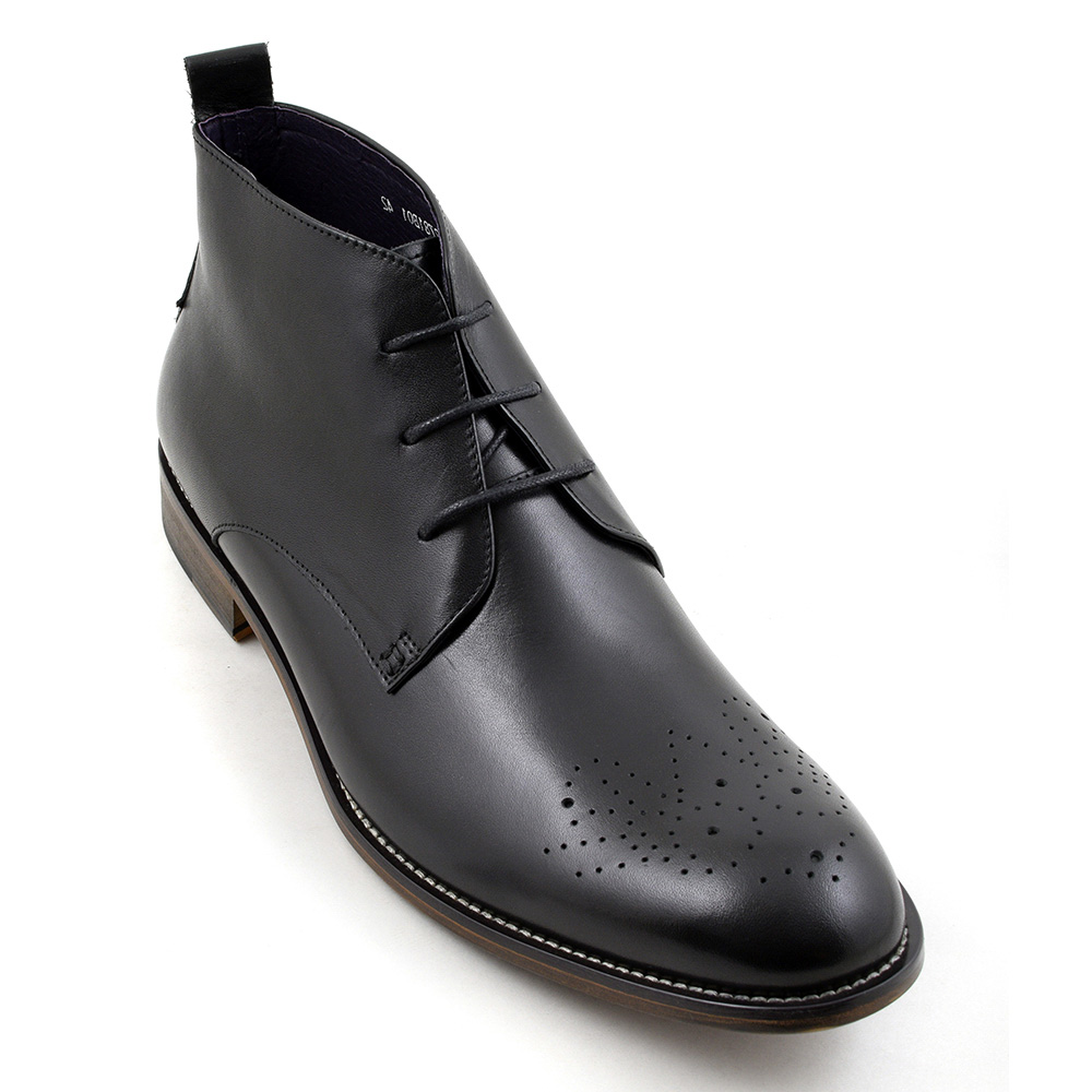 Buy Mens Black Lace-Up Boots | Gucinari Style
