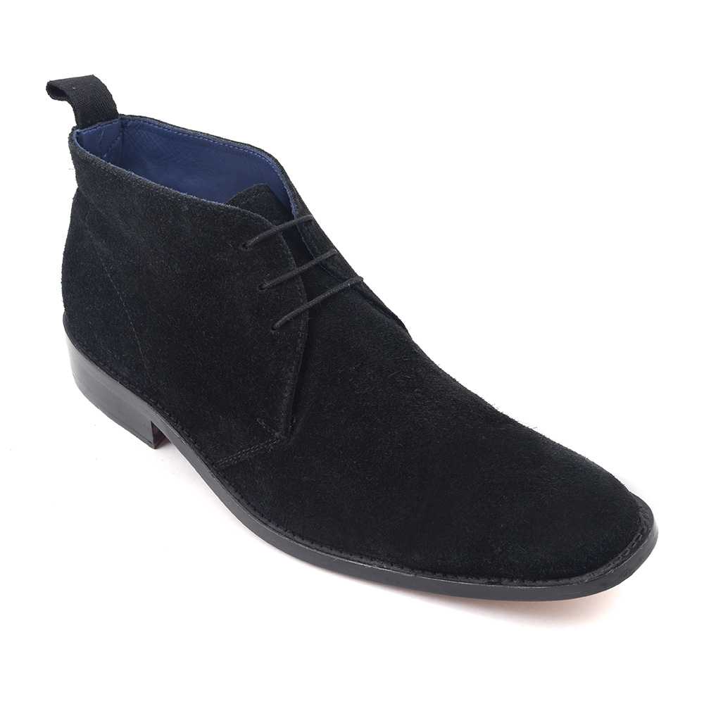 Buy Mens Black Suede Chukka Boots | Gucinari