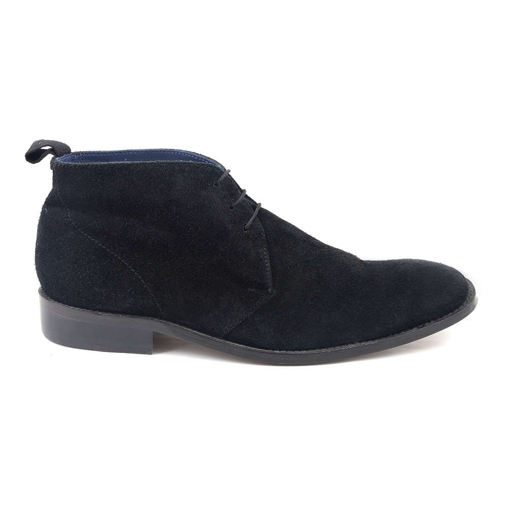 mens black suede chukka boots uk