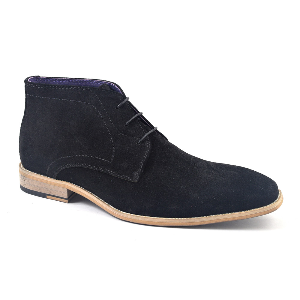 Buy Black Suede Chukka Boots | Stylish 