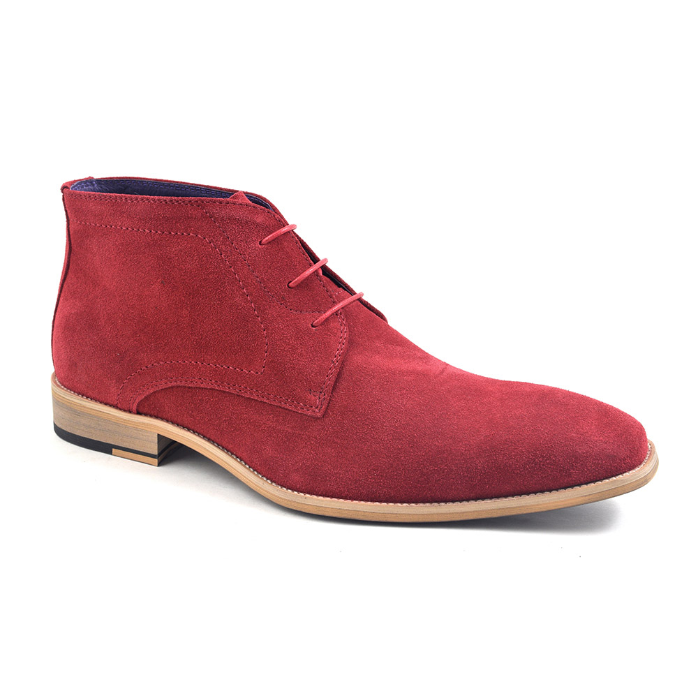 mens red boots