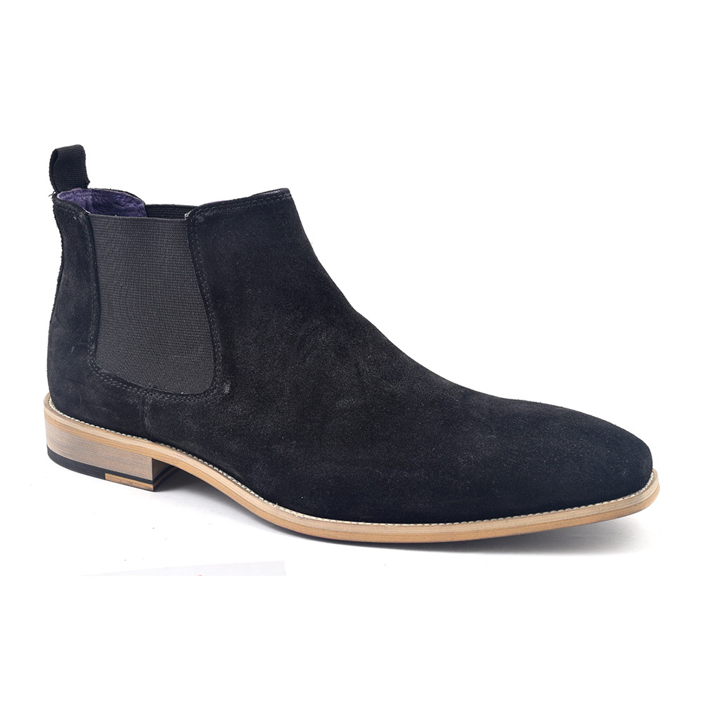 Shop Mens Black Suede Chelsea Boots | Gucinari Style