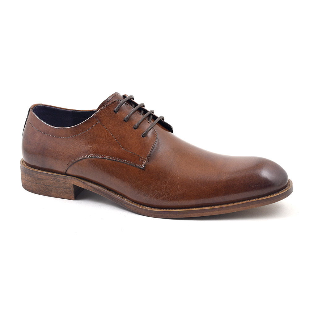 Buy Mens Tan Derby In Leather Gucinari Style