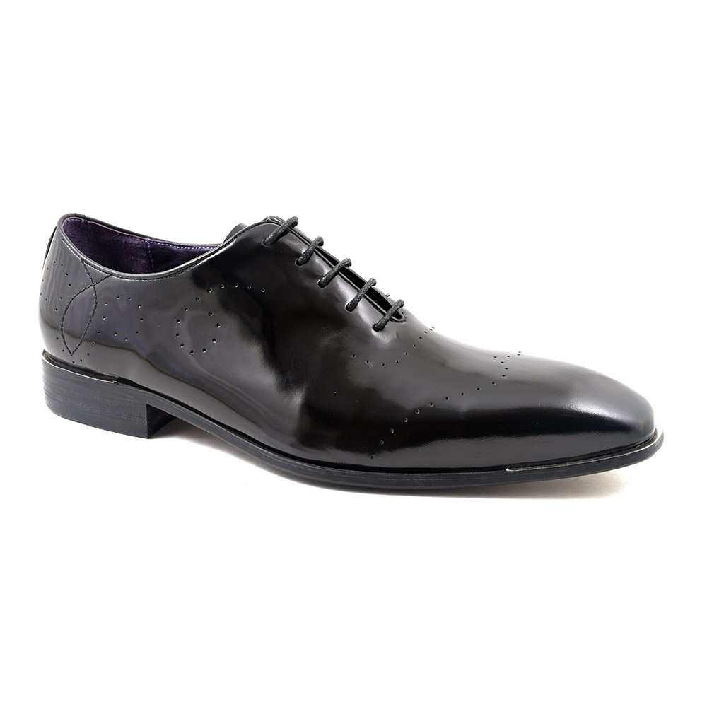 Buy Mens Black Patent Oxford Dress Shoes | Gucinari Style