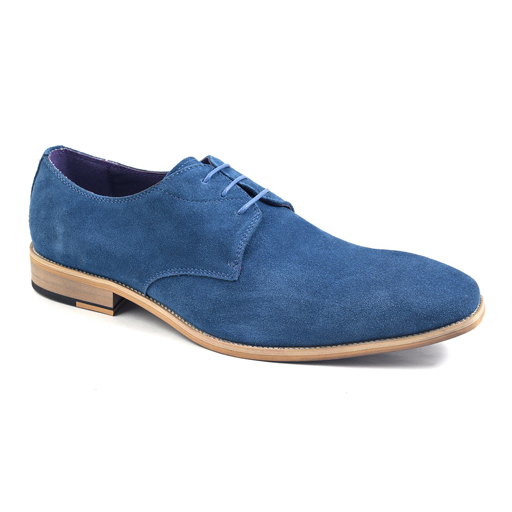 mens blue suede casual shoes