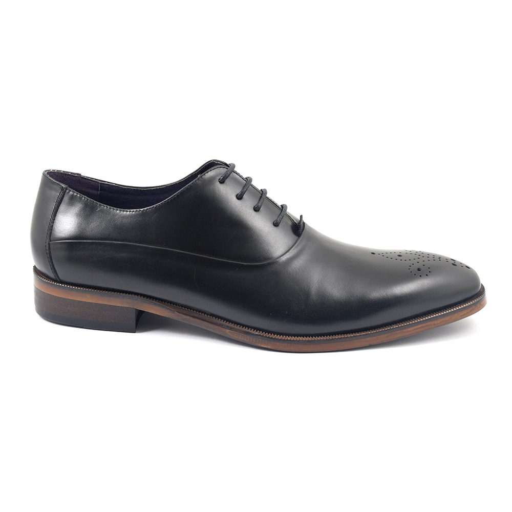 Buy Lux Black Oxford Mens Shoes | Gucinari