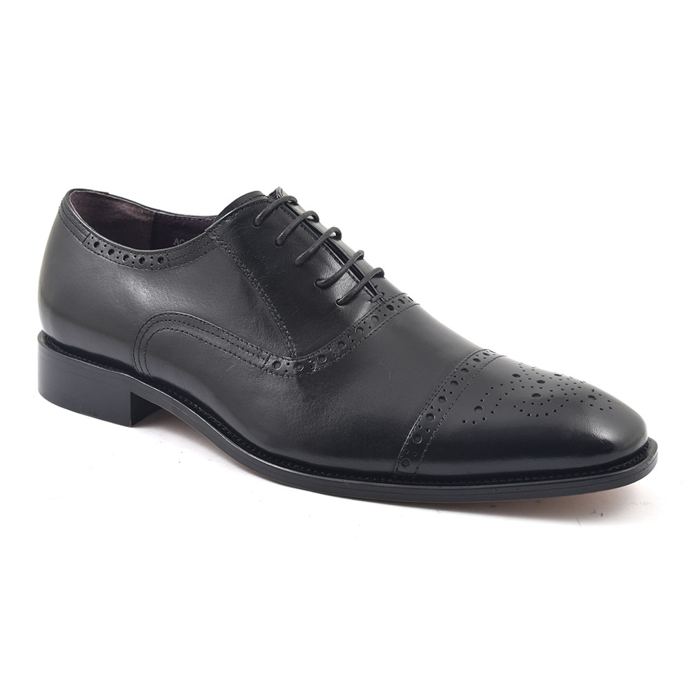 Buy Black Oxford Brogues for Men | Gucinari Shoes Online