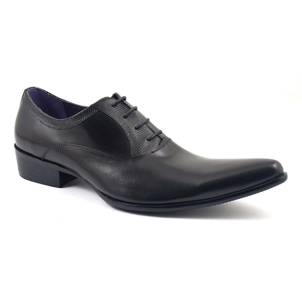 mens black pointed shoes