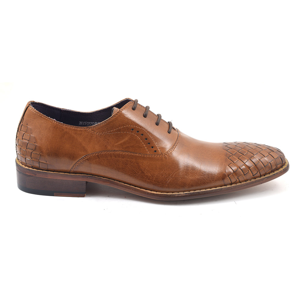 tan woven mens shoes