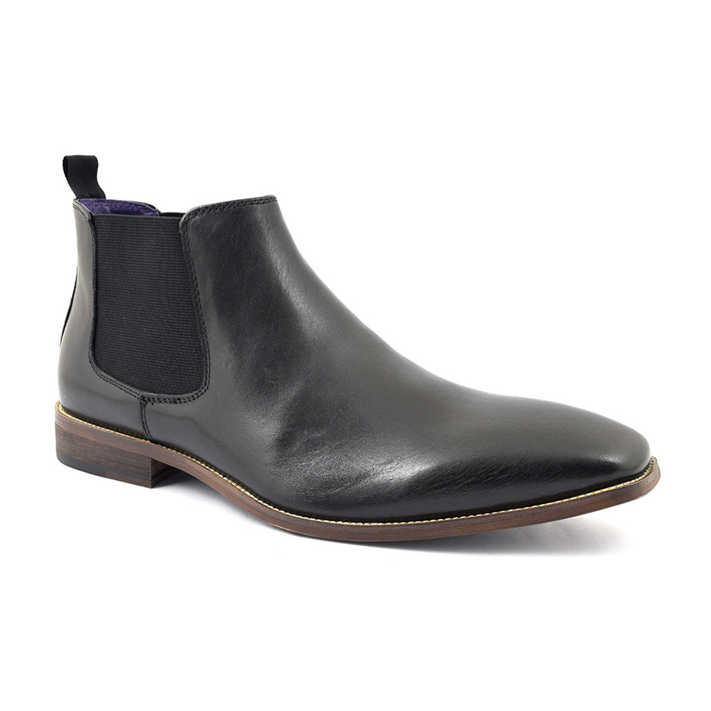 Buy Mens Leather Black Chelsea Boots 