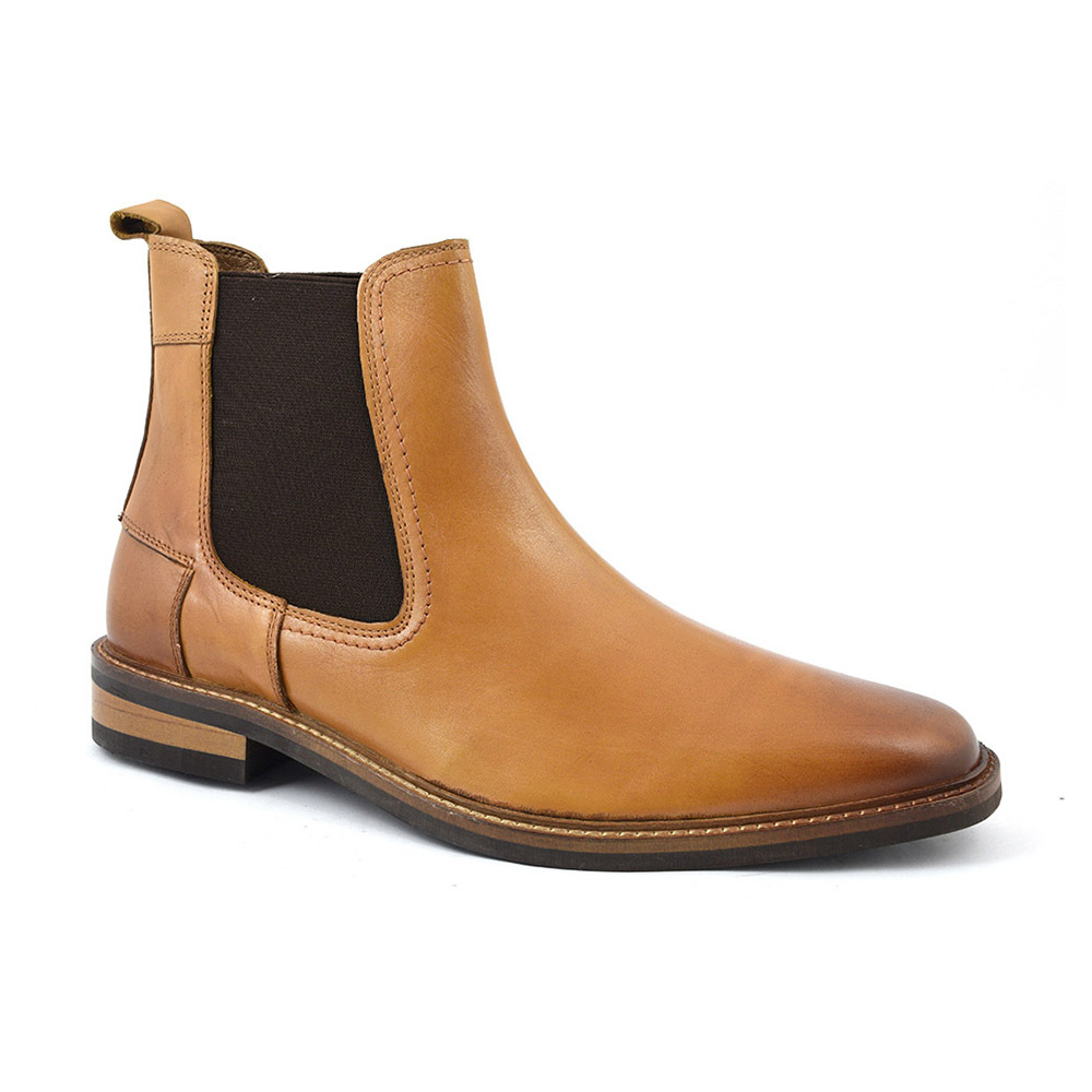 tan leather chelsea boots mens