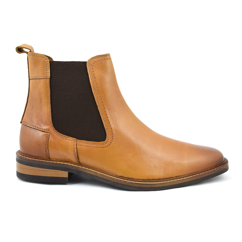 dark tan chelsea boots
