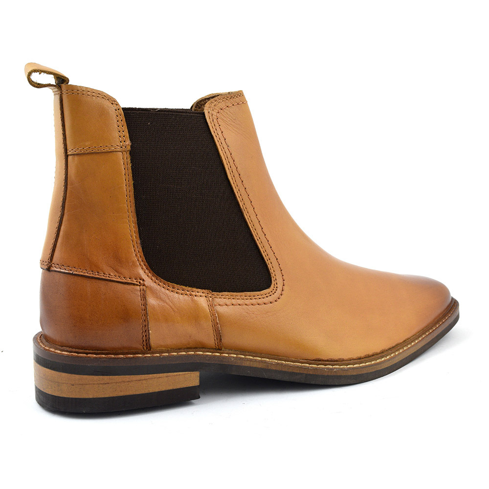 tanned chelsea boots