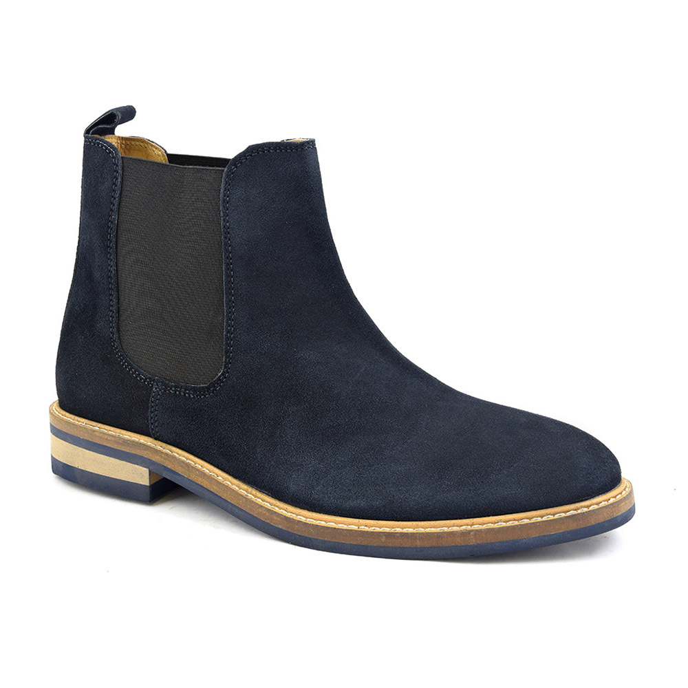 navy chelsea boots