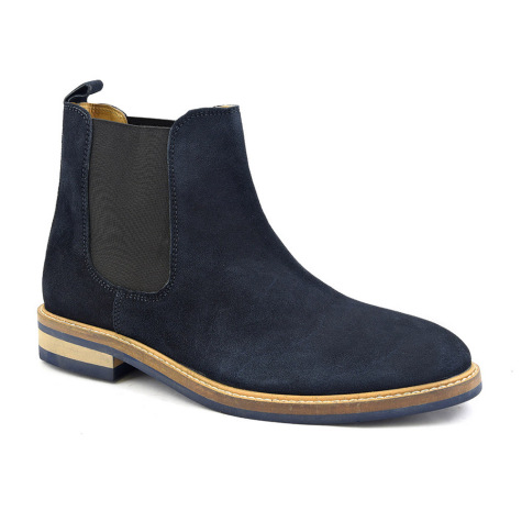 navy suede chelsea boots mens