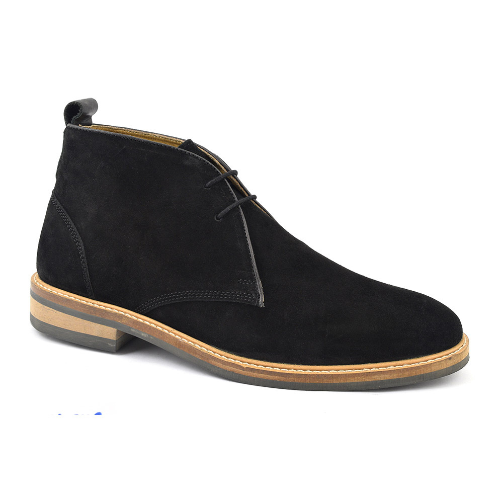 mens black suede desert boots