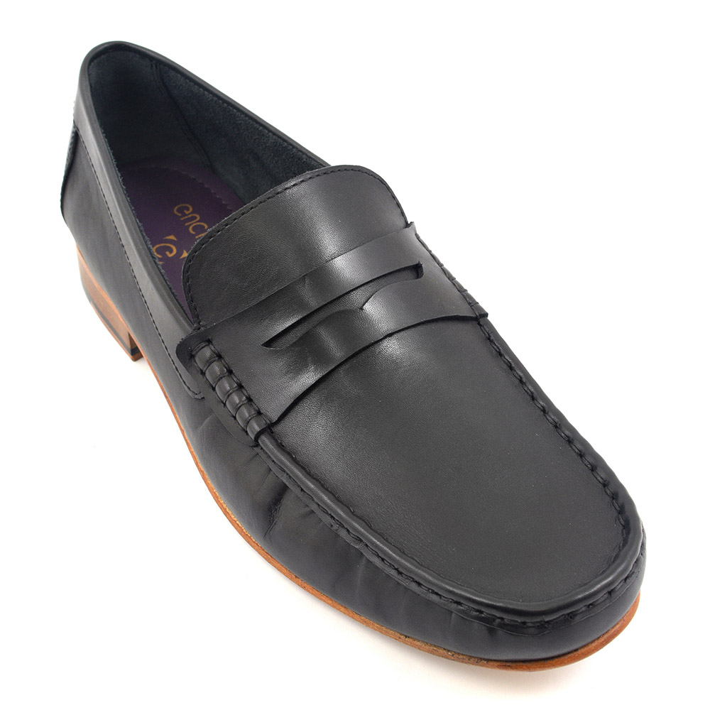 Find Black Penny Loafer Gucinari Mens Shoes