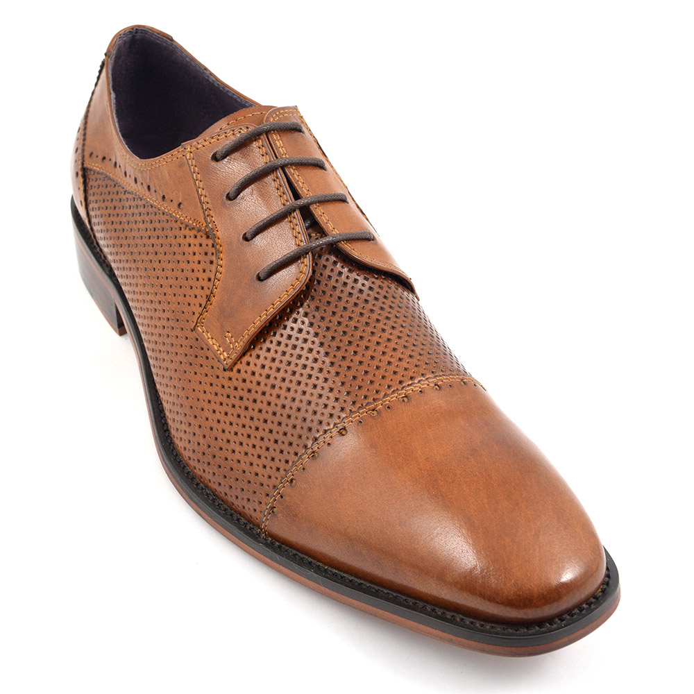 Get Mens Casual Tan Derby Shoes Gucinari