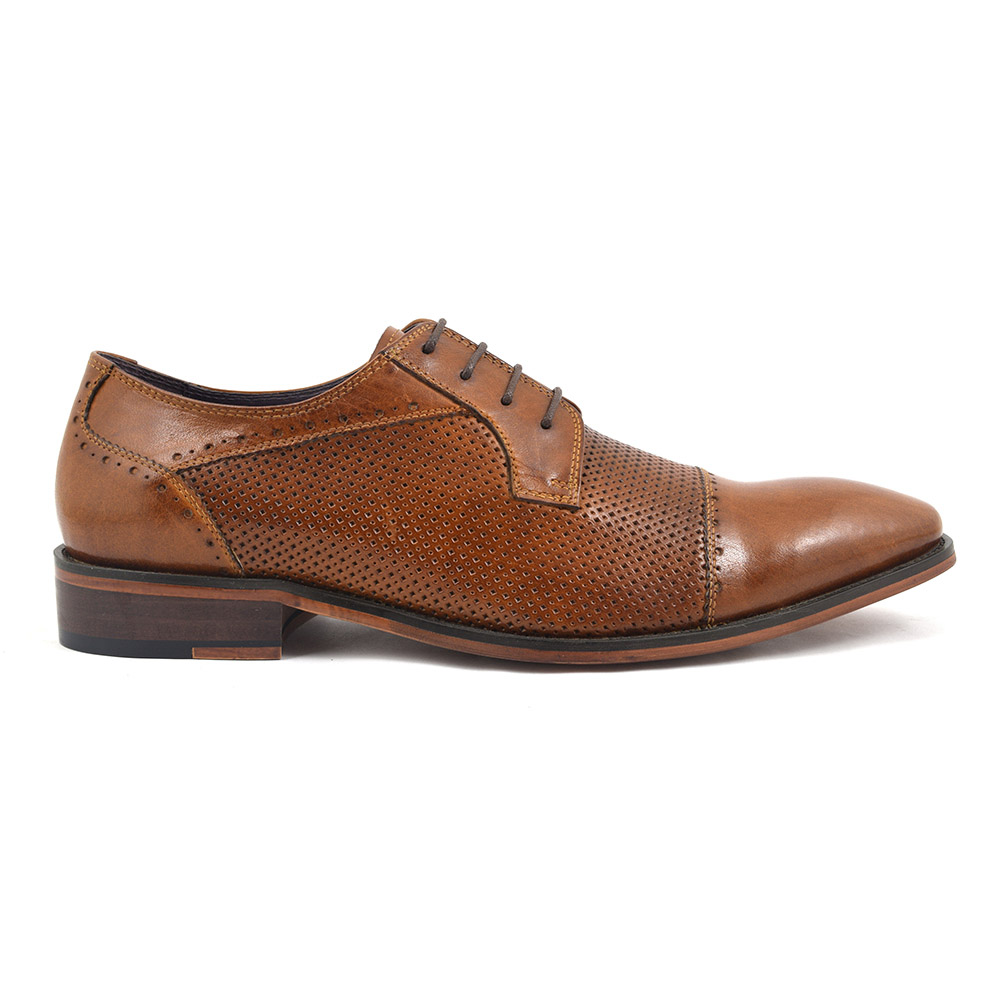 Get Mens Casual Tan Derby Shoes Gucinari