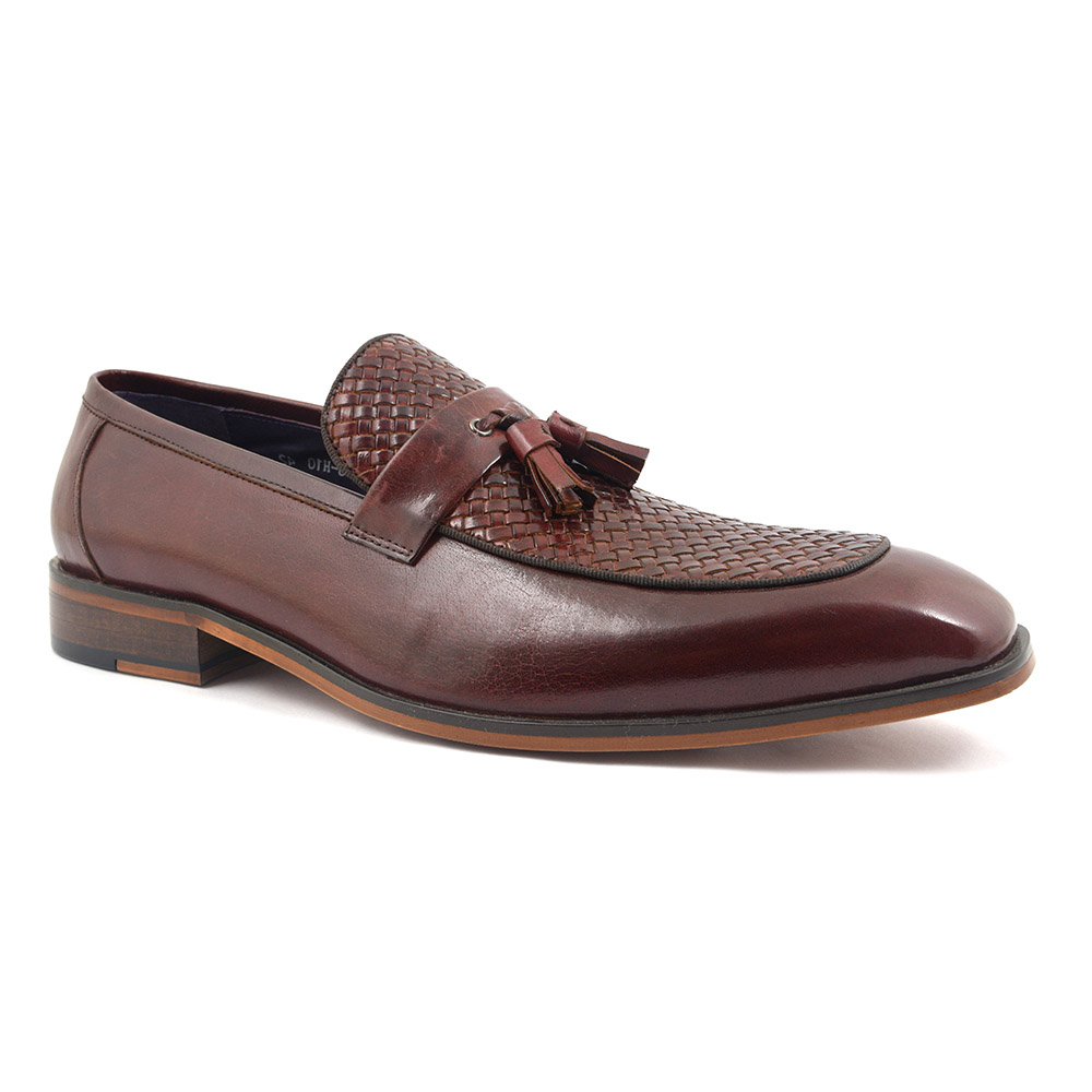 Shop Mens Burgundy Tassel Loafer | Gucinari Shoes