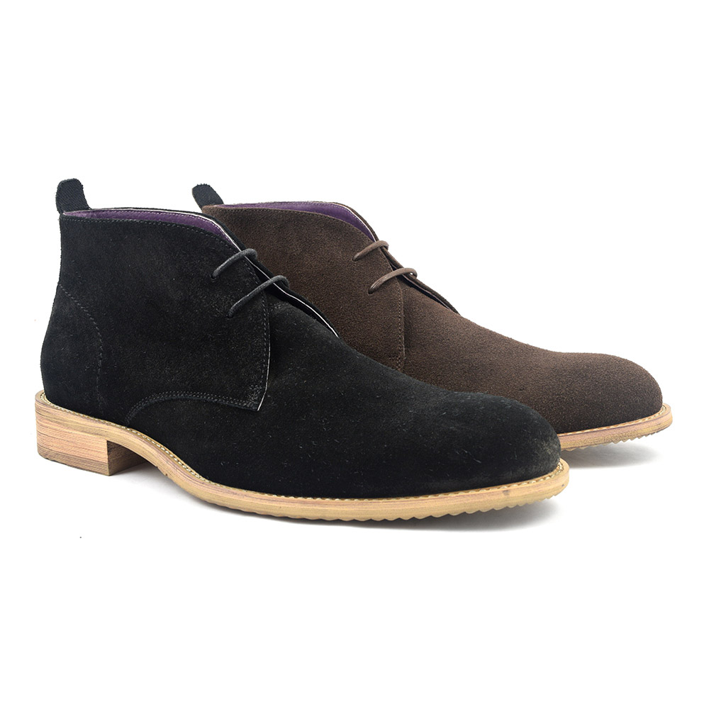 Shop Mens Black Suede Chukka Boot 1533